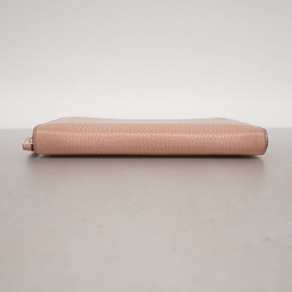 Gucci Long Wallet Interlocking G 449347 Leather Pink Gold Hardware Women