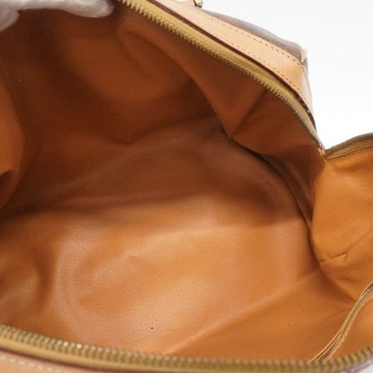 Celine Handbag Macadam PVC Brown Gold Hardware Women