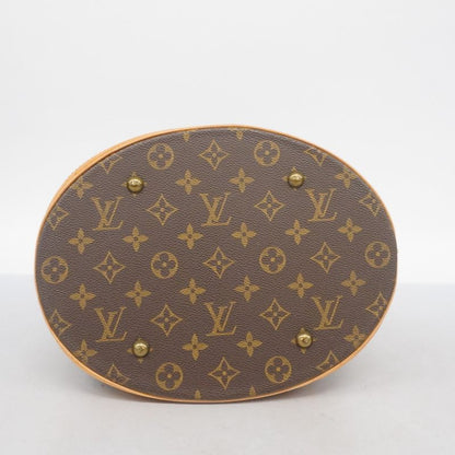 Louis Vuitton Tote Bag Monogram Bucket GM M42236 Brown Ladies