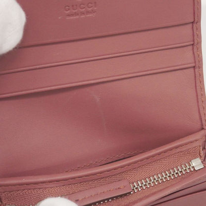 Gucci Wallet GG Blooms 453176 PVC Beige Multicolor Silver Hardware Women