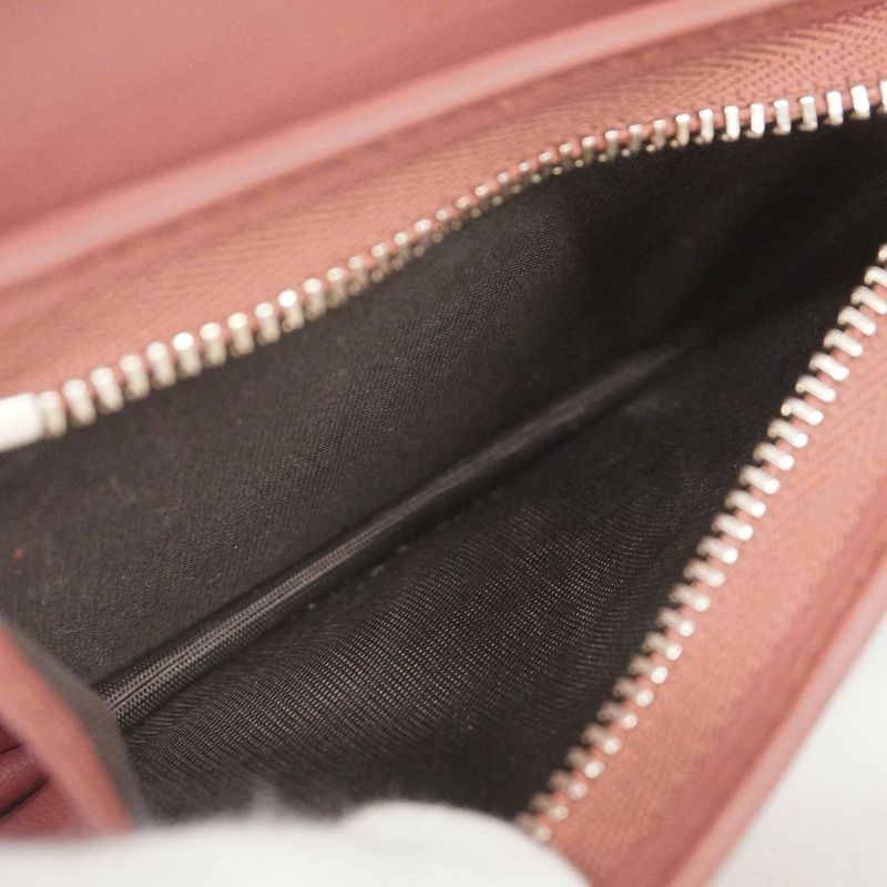 Gucci Wallet GG Blooms 453176 PVC Beige Multicolor Silver Hardware Women