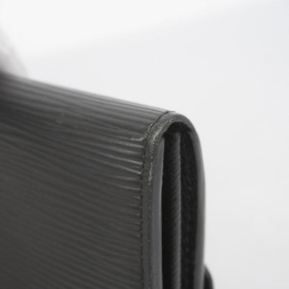 Louis Vuitton Epi Portefeuille Sarah M60582 Noir Black Women