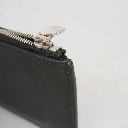 Louis Vuitton Coin Case Taiga Coin Card Holder M62914 Noir Black Men's