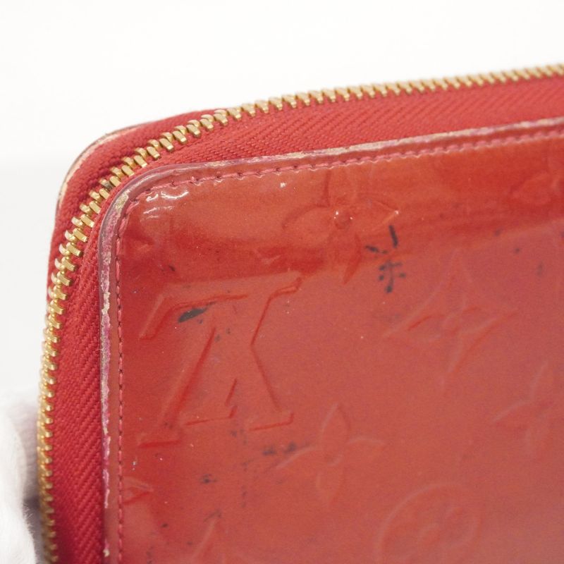 Louis Vuitton Long Wallet Vernis Zippy Wallet M91981 Pomme D'amour Ladies