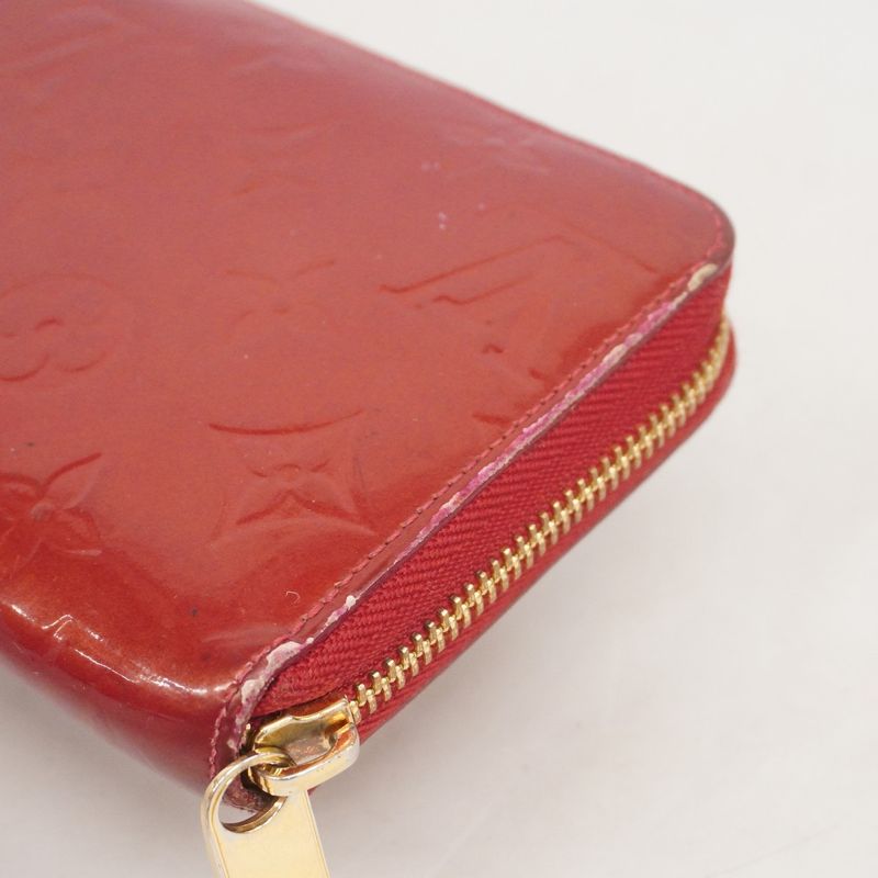 Louis Vuitton Long Wallet Vernis Zippy Wallet M91981 Pomme D'amour Ladies