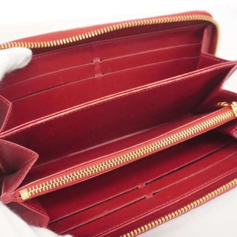 Louis Vuitton Long Wallet Vernis Zippy Wallet M91981 Pomme D'amour Ladies