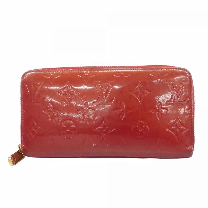 Louis Vuitton Long Wallet Vernis Zippy Wallet M91981 Pomme D'amour Ladies