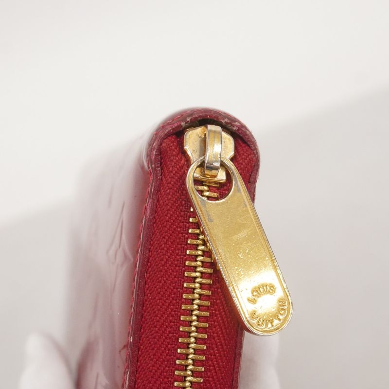 Louis Vuitton Long Wallet Vernis Zippy Wallet M91981 Pomme D'amour Ladies
