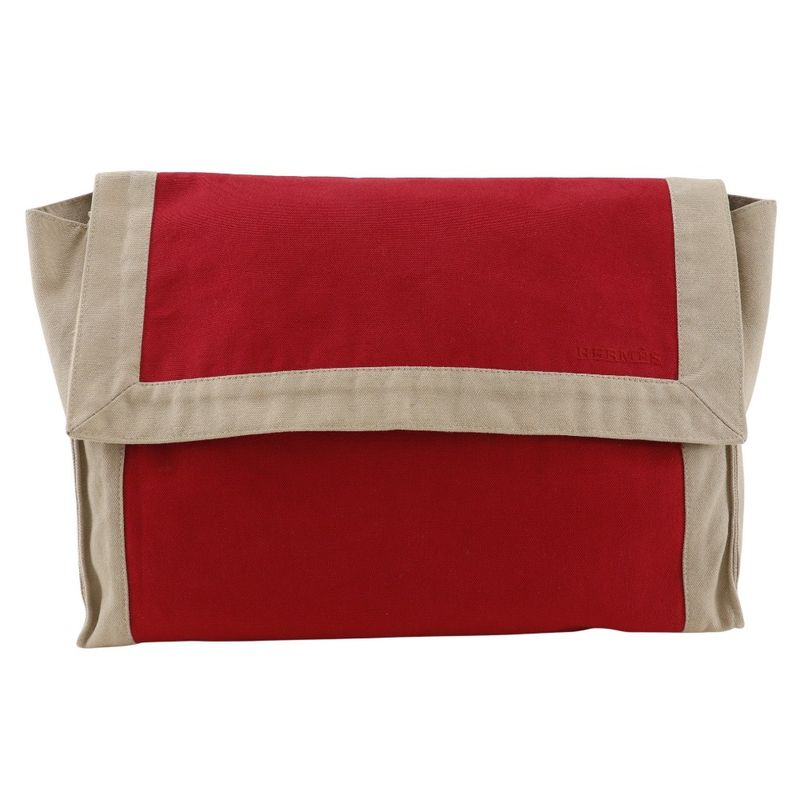 Hermes Tapidocel In-bag Cotton Red Unisex Clutch Bag