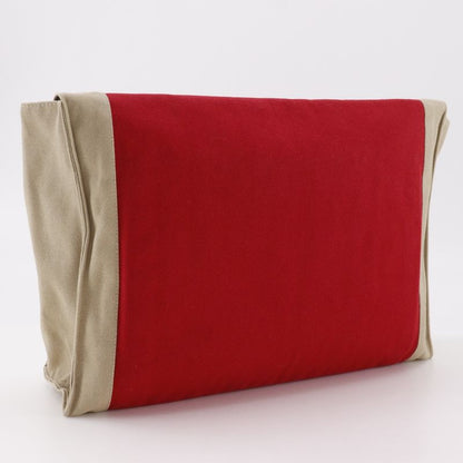 Hermes Tapidocel In-bag Cotton Red Unisex Clutch Bag