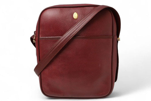 Cartier Shoulder Bag Crossbody 2way Must Line Cartier Vertical Shape Bag