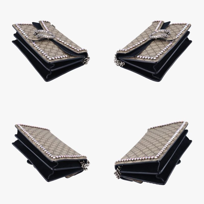 Gucci Dionysus Beige And Black PVC Coated Canvas And Suede 400249 B023458292