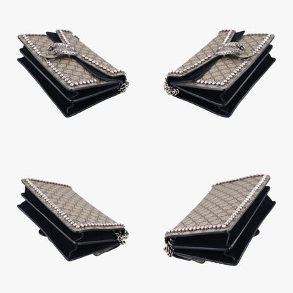 Gucci Dionysus Beige And Black PVC Coated Canvas And Suede 400249 B023458292