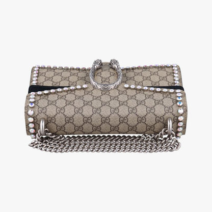 Gucci Dionysus Beige And Black PVC Coated Canvas And Suede 400249 B023458292