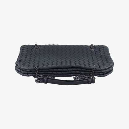 Bottega Veneta Duo Intrecciato Black Lambskin B03448063q