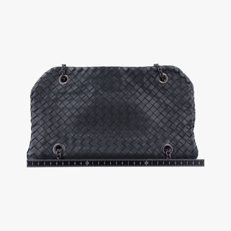 Bottega Veneta Duo Intrecciato Black Lambskin B03448063q