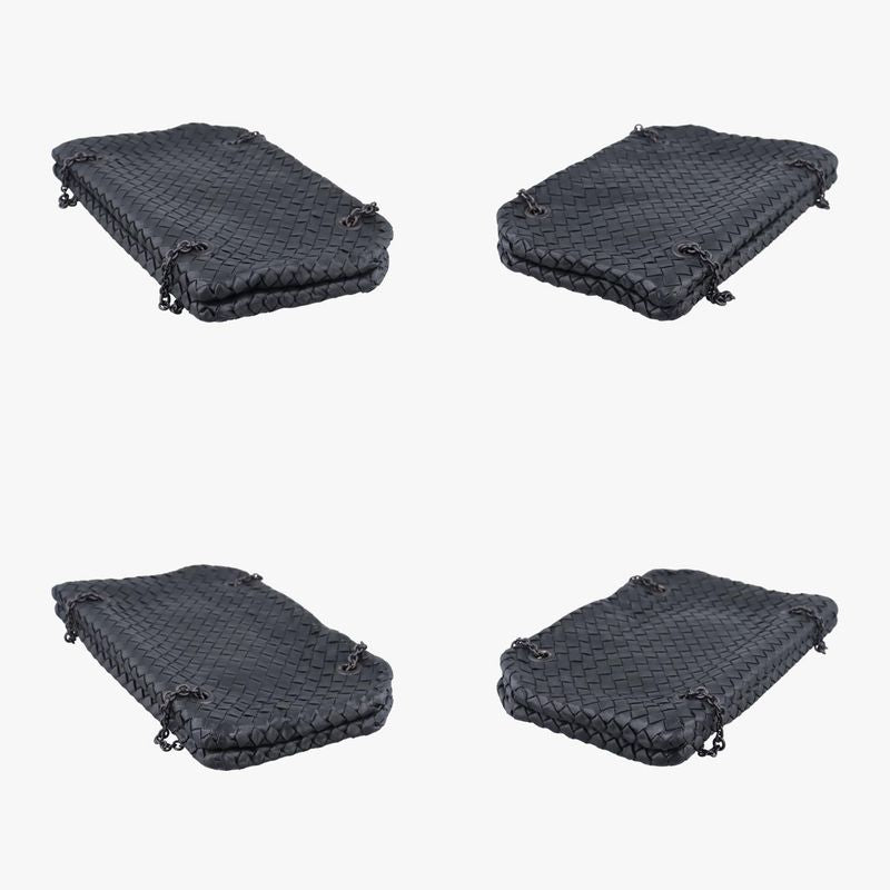 Bottega Veneta Duo Intrecciato Black Lambskin B03448063q