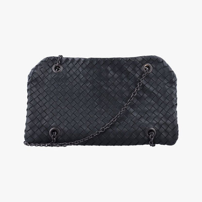 Bottega Veneta Duo Intrecciato Black Lambskin B03448063q