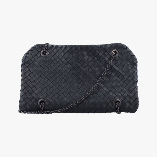 Bottega Veneta Duo Intrecciato Black Lambskin B03448063q