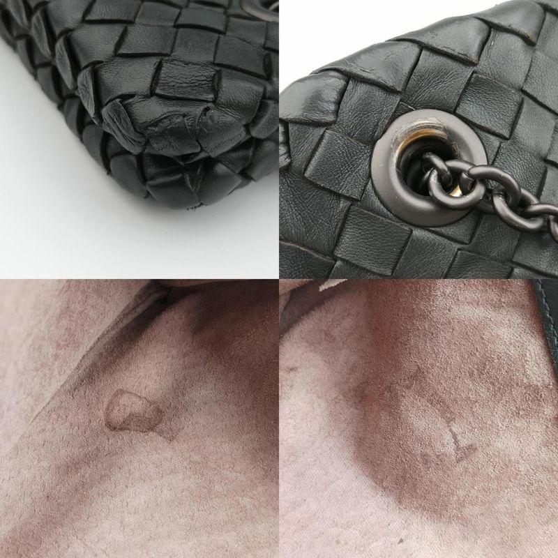 Bottega Veneta Duo Intrecciato Black Lambskin B03448063q