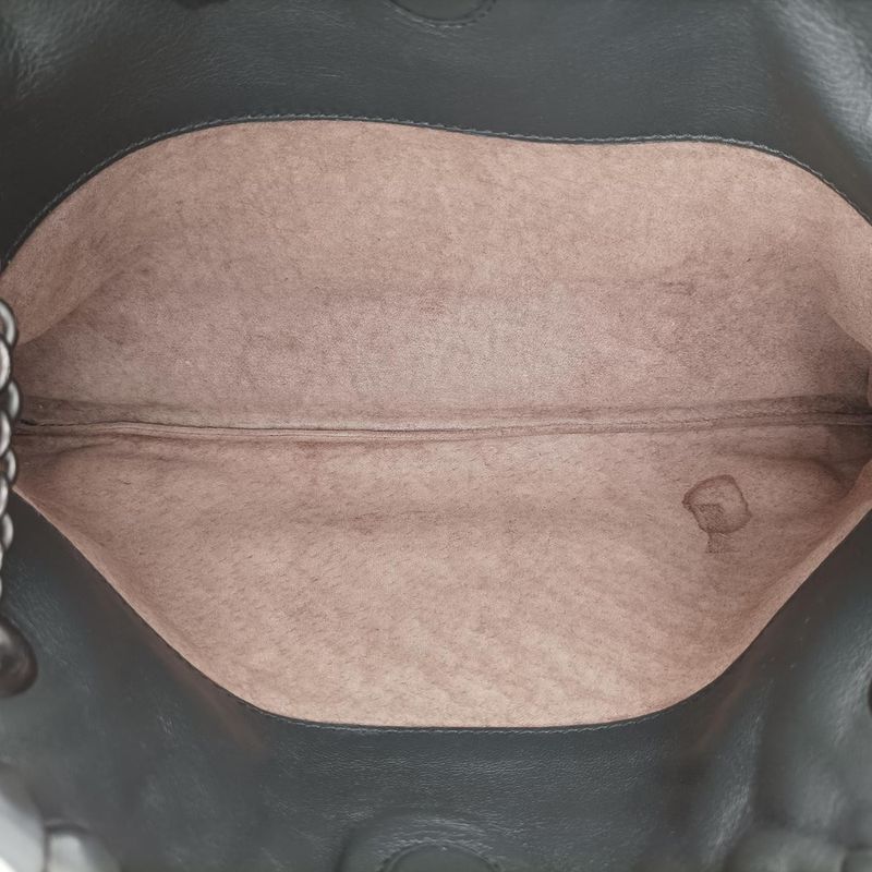 Bottega Veneta Duo Intrecciato Black Lambskin B03448063q