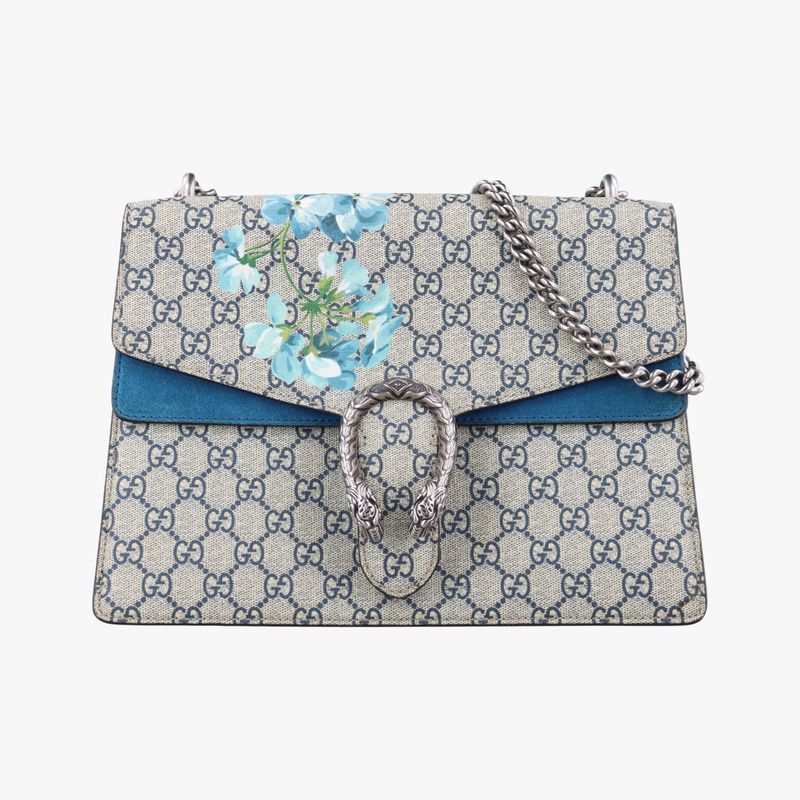 Gucci Dionysus Beige Blue And Multicolor PVC Coated Canvas 400235 I021329362