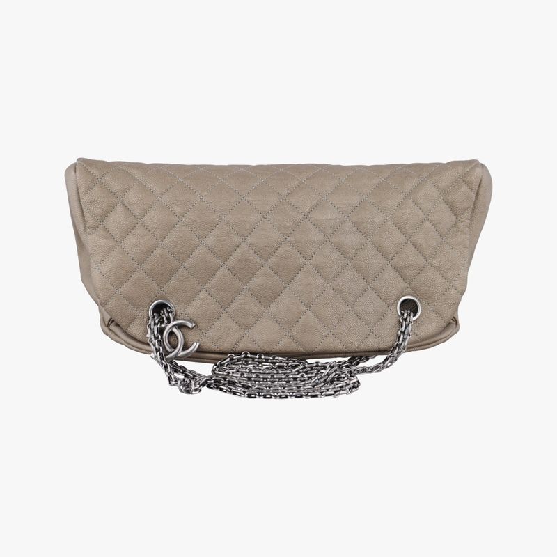 Chanel Mademoiselle Beau Ring Gold Leather A49854 14728456