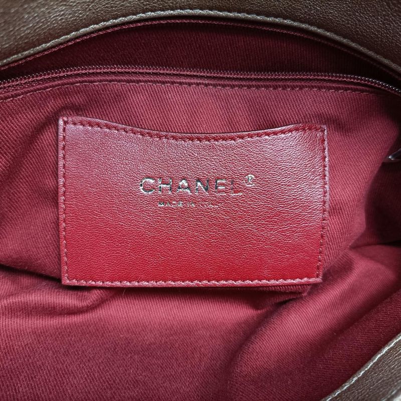 Chanel Mademoiselle Beau Ring Gold Leather A49854 14728456