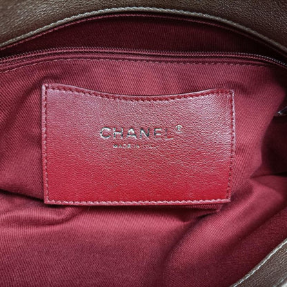 Chanel Mademoiselle Beau Ring Gold Leather A49854 14728456