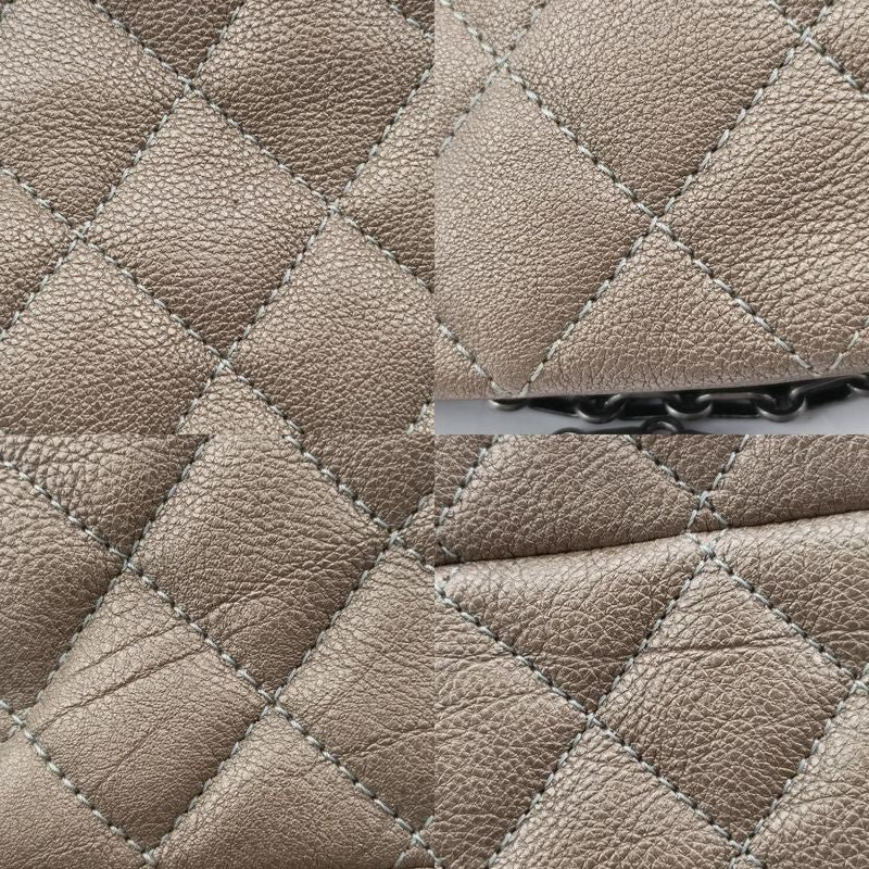 Chanel Mademoiselle Beau Ring Gold Leather A49854 14728456