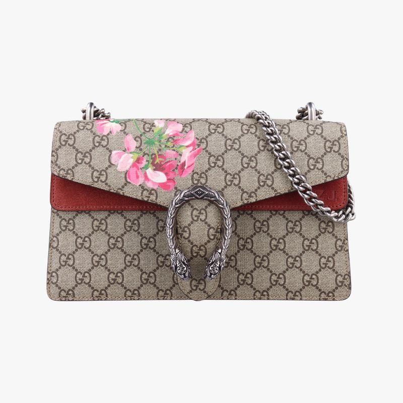 Gucci Dionysus Beige Red And Multicolor PVC Coated Canvas And Suede 400249