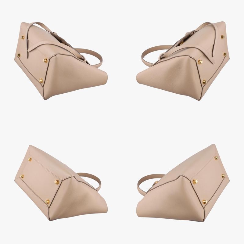 Celine Belt Bag Mini Beige Leather W-cu-3157