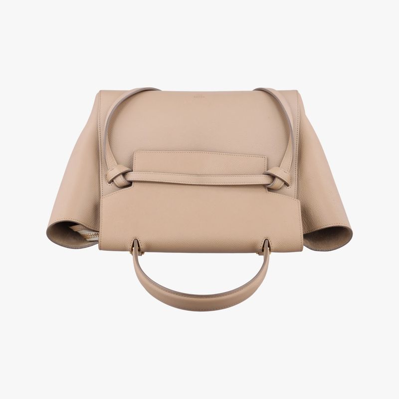 Celine Belt Bag Mini Beige Leather W-cu-3157