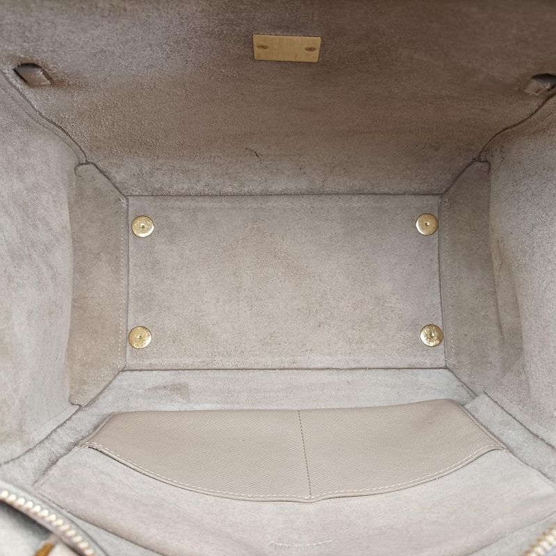 Celine Belt Bag Mini Beige Leather W-cu-3157