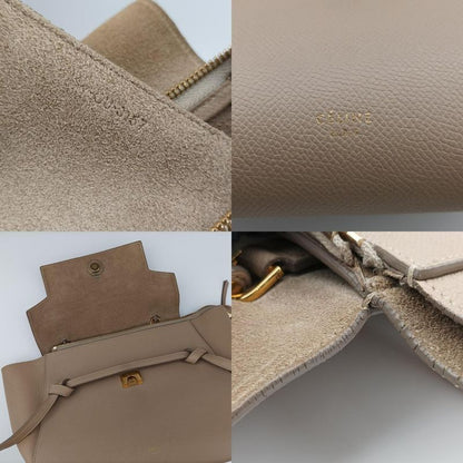Celine Belt Bag Mini Beige Leather W-cu-3157