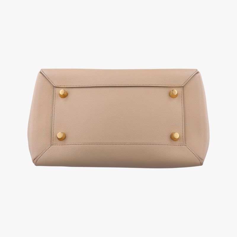 Celine Belt Bag Mini Beige Leather W-cu-3157