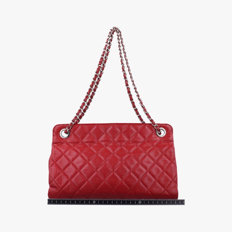 Chanelmatelasse Coco Mark GST Red Leather A65734 17470825