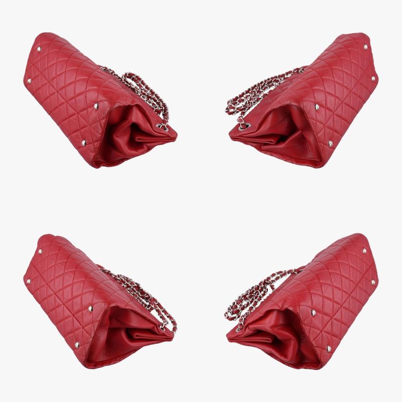 Chanelmatelasse Coco Mark GST Red Leather A65734 17470825