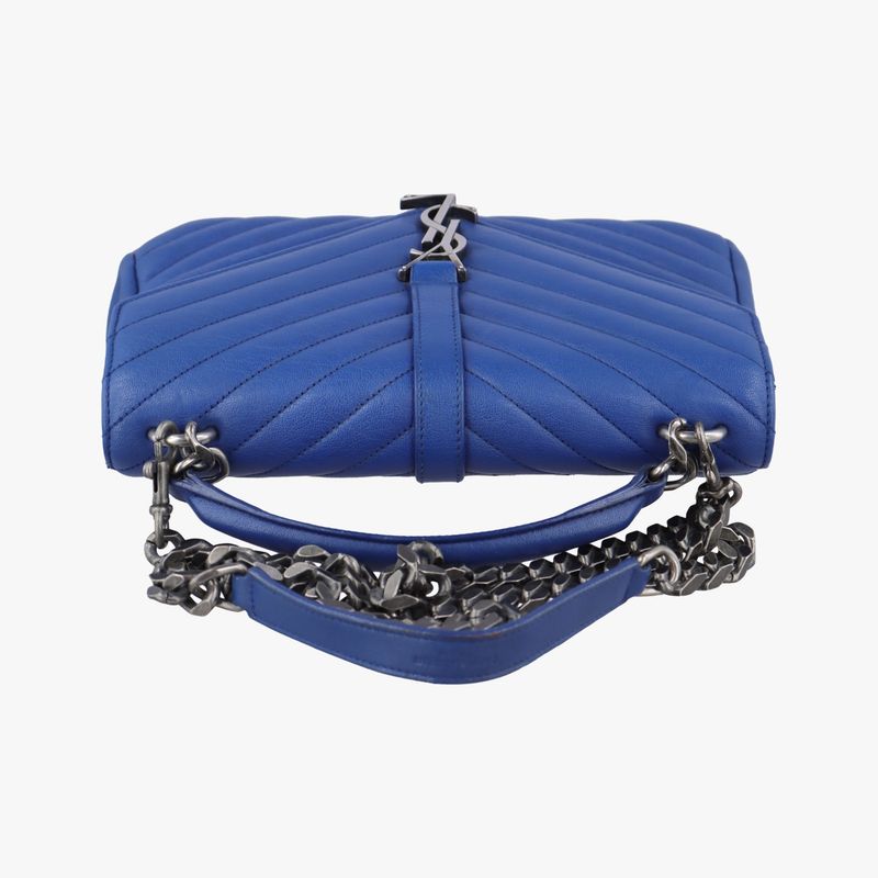 Yves Saint Laurentyves Saint Laurent College Blue Leather 392737 Cld3927370915