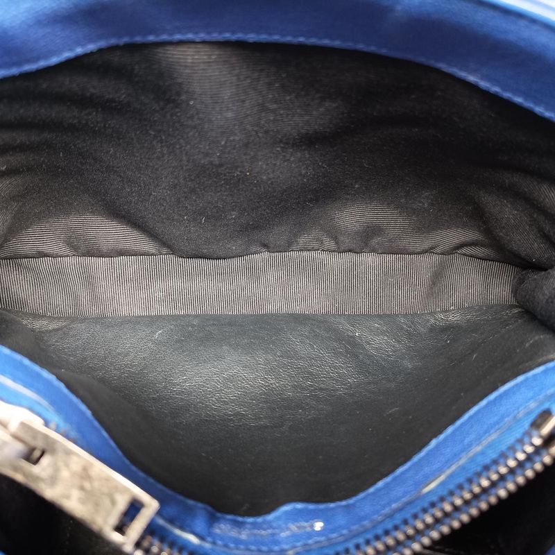 Yves Saint Laurentyves Saint Laurent College Blue Leather 392737 Cld3927370915