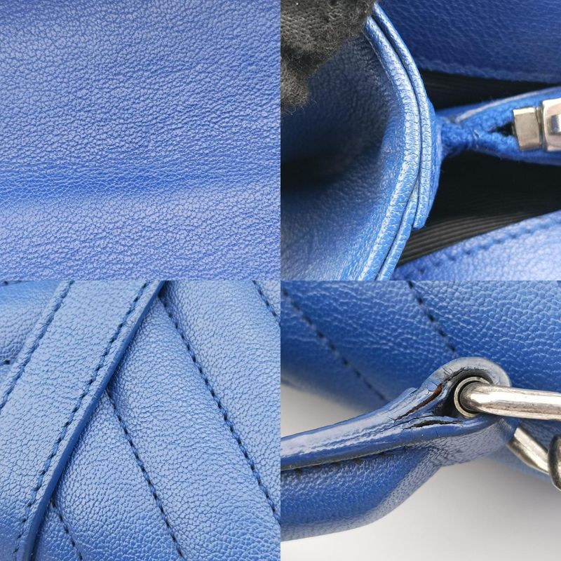 Yves Saint Laurentyves Saint Laurent College Blue Leather 392737 Cld3927370915