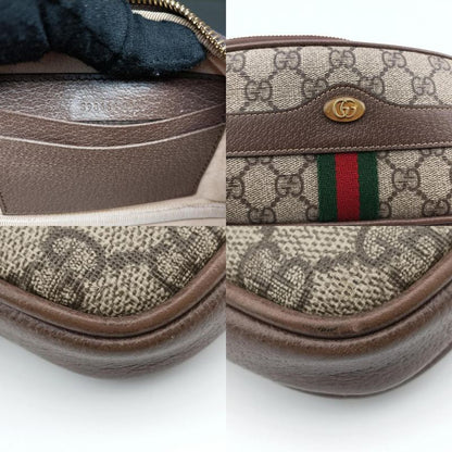 Gucci Ophidia Brown X Green X Red PVC Coated Canvas X Leather 598664