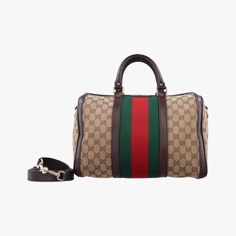 Guccisherry Line Beige X Green X Red PVC Coated Canvas 247205 F012290725
