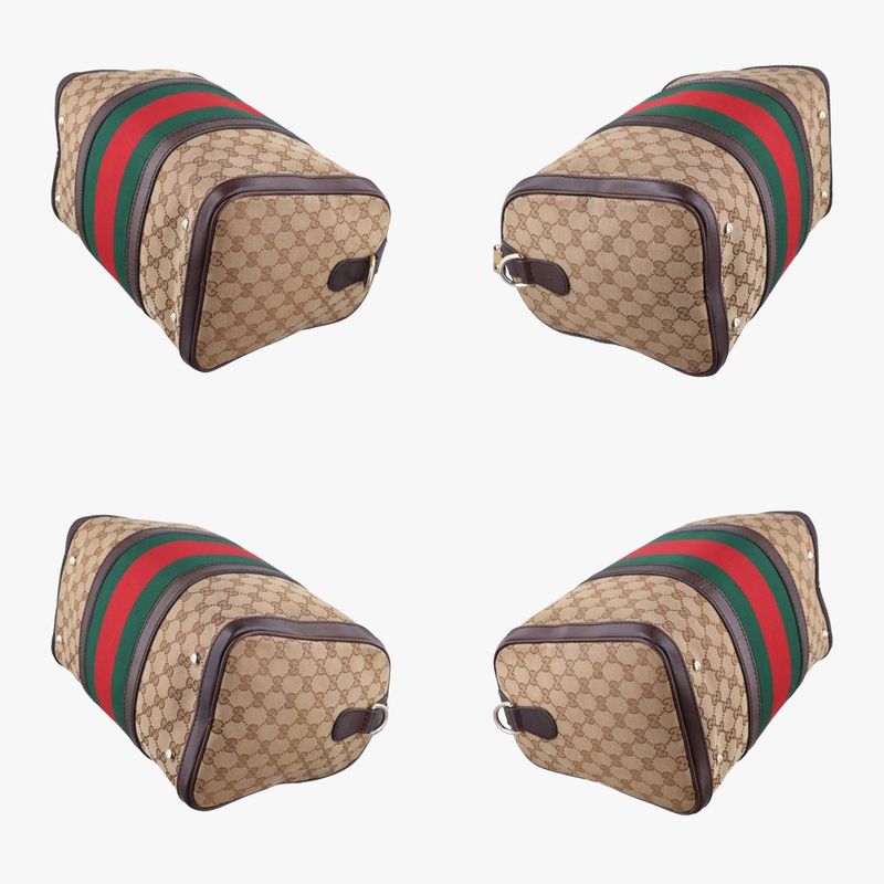 Guccisherry Line Beige X Green X Red PVC Coated Canvas 247205 F012290725