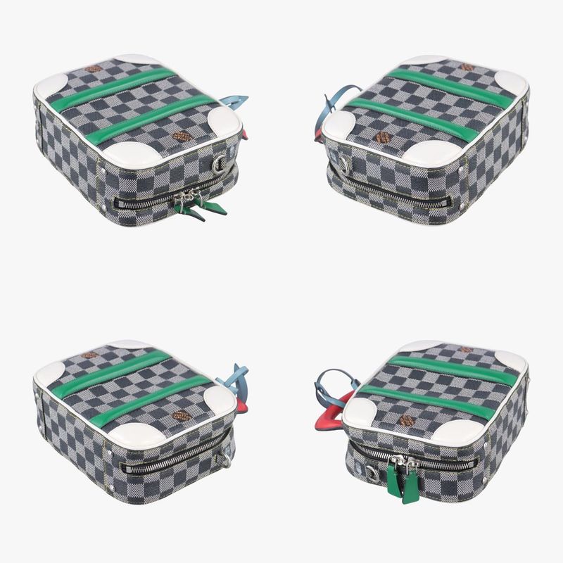 Louis Vuitton Valisette BB Noir Black × White × Multicolor Damier Multicolor ×