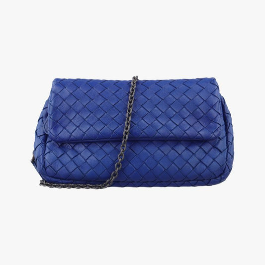 Bottega Veneta Intrecciato Blue Lambskin B06894637f