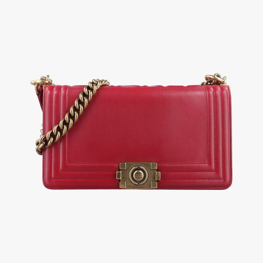 Chanel Boy Chanel Red Leather A66713 15642304