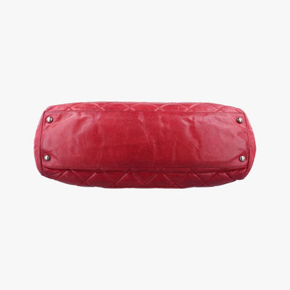 Chanel Quilted Boy Top Red Leather A6692015944517