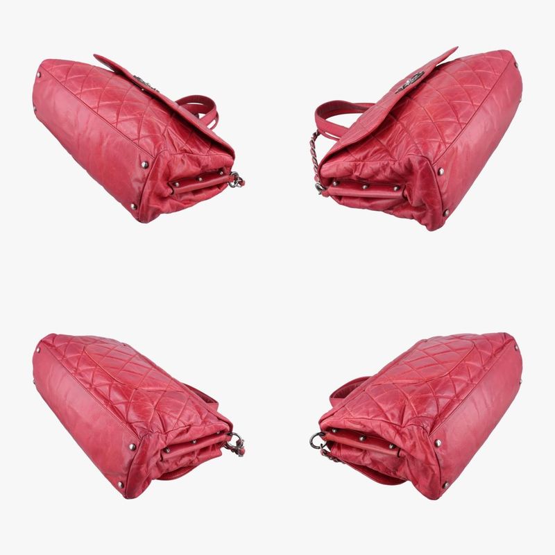 Chanel Quilted Boy Top Red Leather A6692015944517