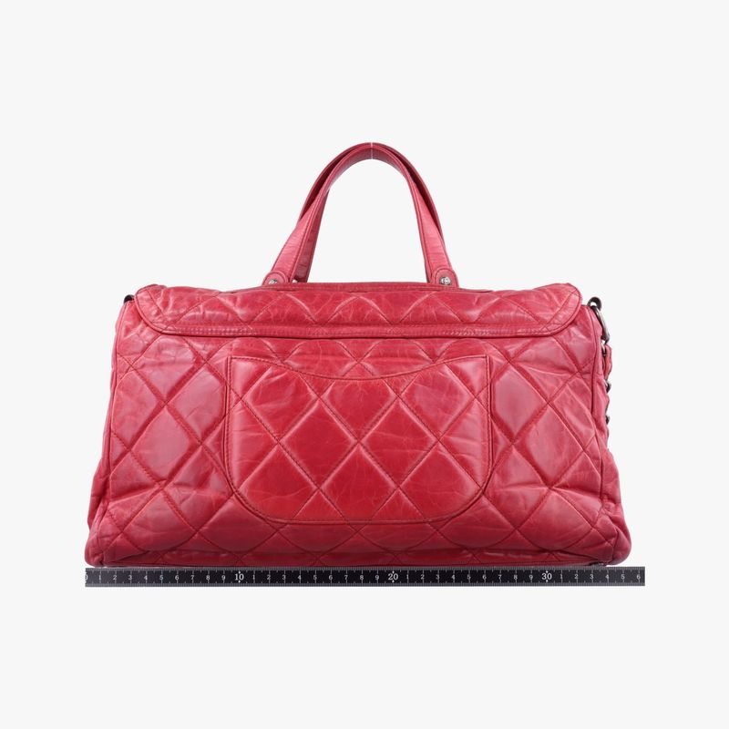 Chanel Quilted Boy Top Red Leather A6692015944517